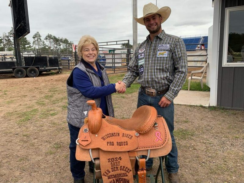 Wisconsin River Pro Rodeo | 2024 All Around Saddle Winner Clay Clayman