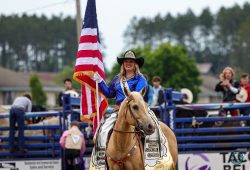 2025 Wisconsin River Pro Rodeo_1P_American Flag_Evans_6010